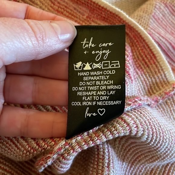 NWT NIC+ZOE Floral Sweater Lightweight Pink Multi Size Small - Picture 9 of 9